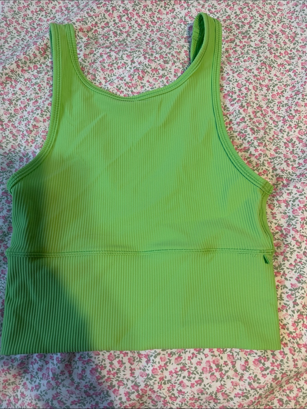 Lululemon Scream Green Power Pivot Tank Top